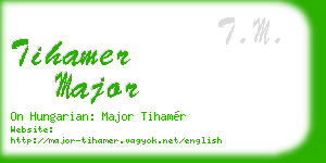 tihamer major business card