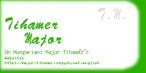 tihamer major business card
